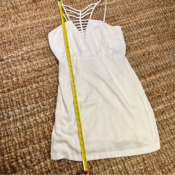 NAKED ZEBRA white cutout mini dress - Picture 8 of 16